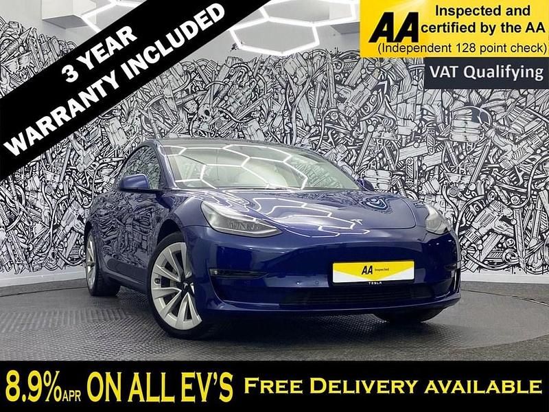 Blue Used 2021 Tesla Model 3 Sedan | £19,695 (Fair price) - Image 1/2