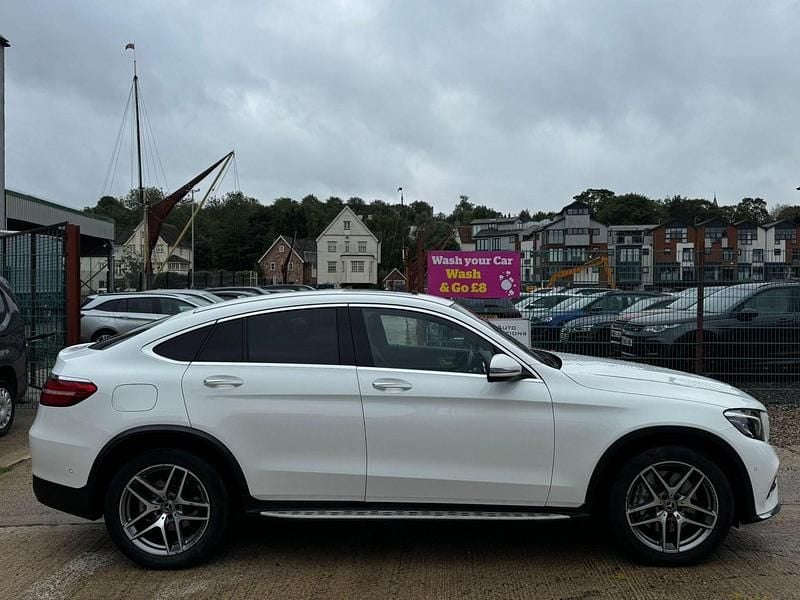 Used Mercedes GLC350 AMG line 258 HP (189 kW) 2017 White Coupe