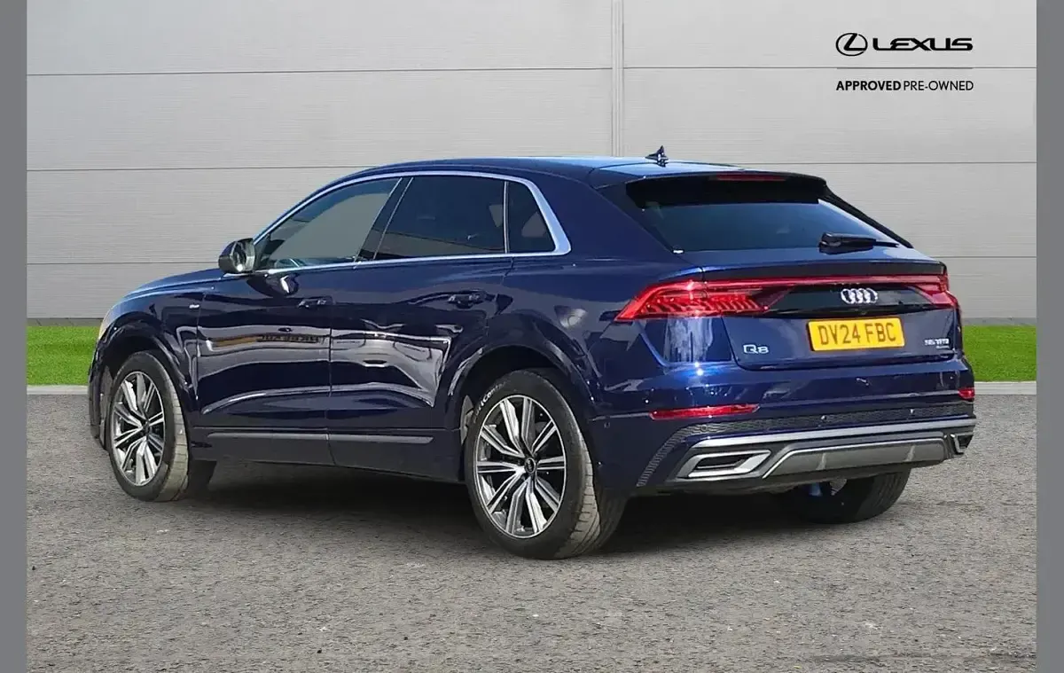 Used Audi Q8 S-Line 340 HP (250 kW) 2024 Blue SUV