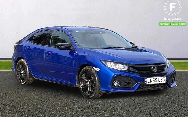 Used Honda Civic Dynamic 126 HP (92 kW) 2019 Blue Hatchback