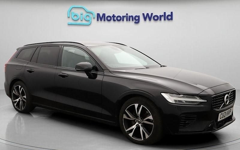 Black Used 2021 Volvo V60 R-Design Estate | £20,500 (Fair price) - Image 1/4