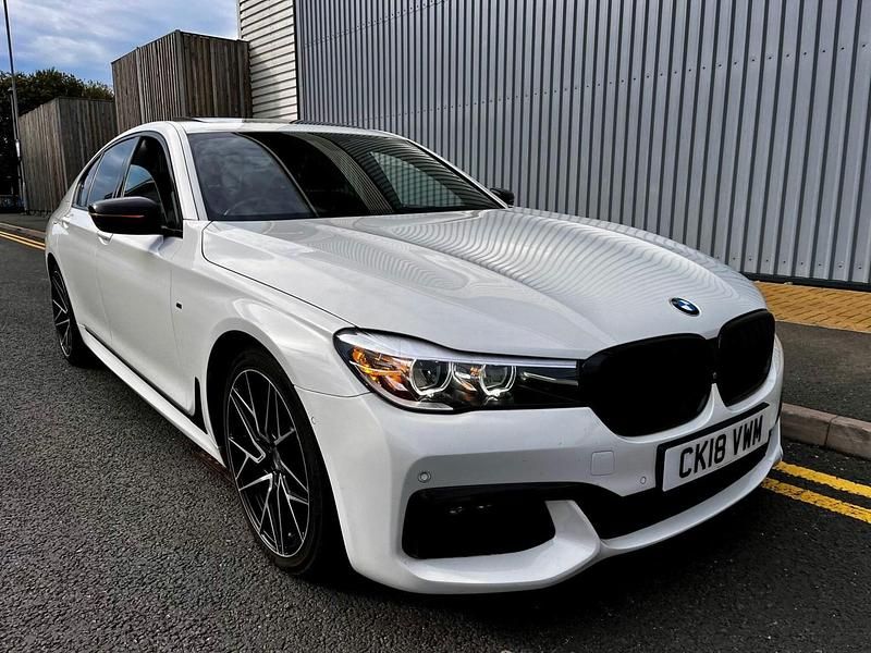 White Used 2018 BMW 730 M Sport Sedan | £22,450 (Fair price) - Image 1/4