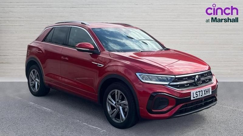 Red Used 2023 VW T-Roc R-line SUV | £25,250 (Fair price) - Image 1/4