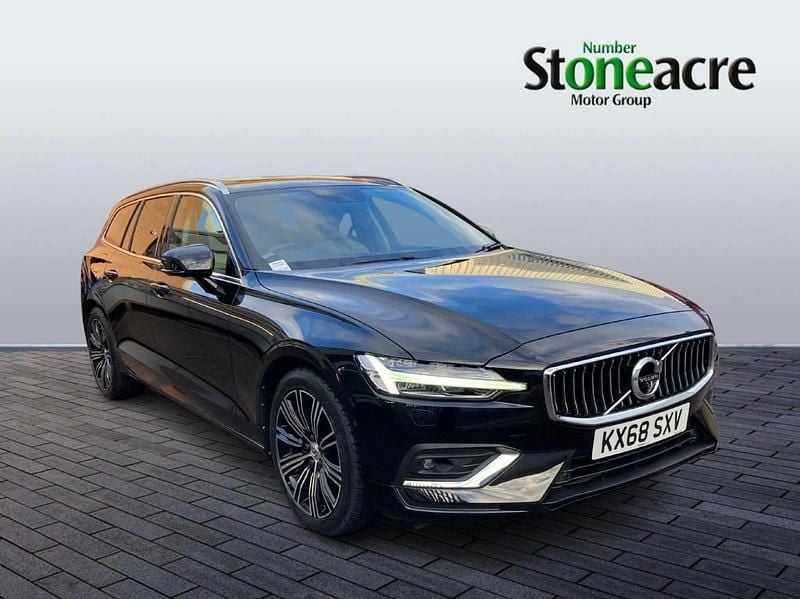 Black Used 2018 Volvo V60 Inscription Estate | £18,990 (Fair price) - Image 1/4