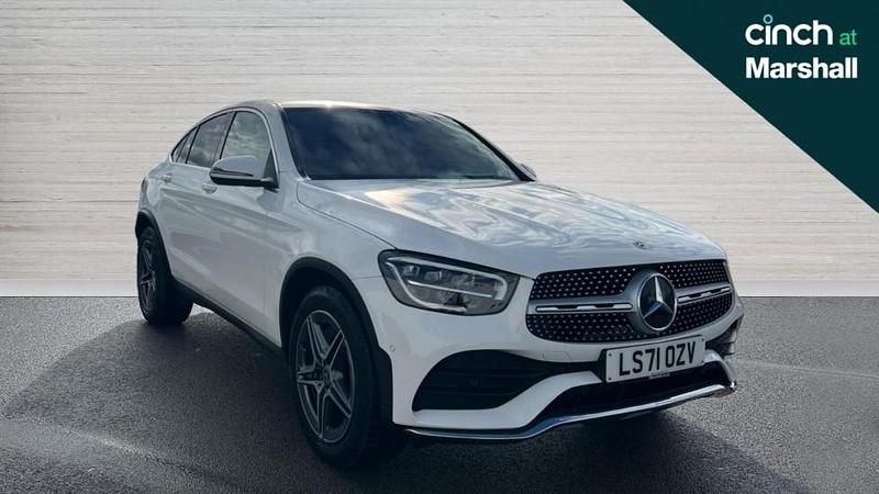 White Used 2021 Mercedes GLC220 AMG line Coupe | £30,618 (Fair price) - Image 1/4