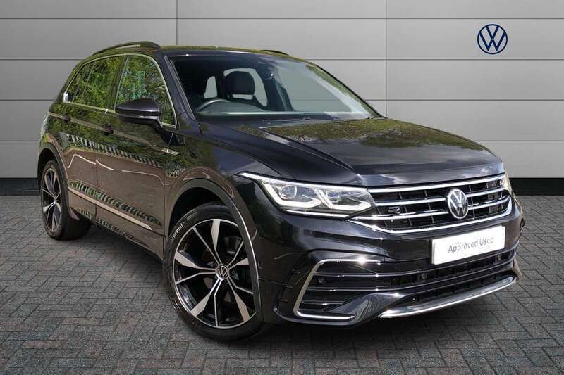 Black Used 2021 VW Tiguan R-line SUV | £25,890 (Fair price) - Image 1/4