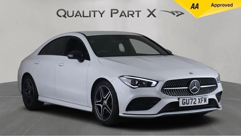 White Used 2022 Mercedes CLA200 Executive Coupe | £21,000 (Fair price) - Image 1/3