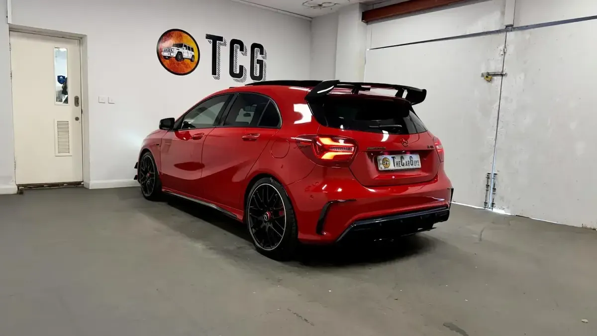 Used Mercedes A45 AMG Premium 360 HP (264 kW) 2018 Red Hatchback