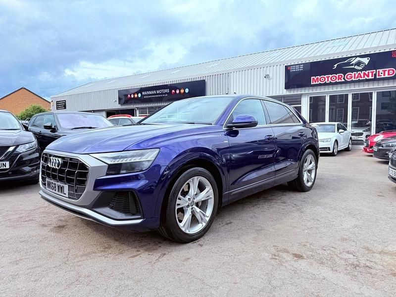 Blue Used 2018 Audi Q8 S-Line SUV | £30,975 (A bit pricey) - Image 1/4