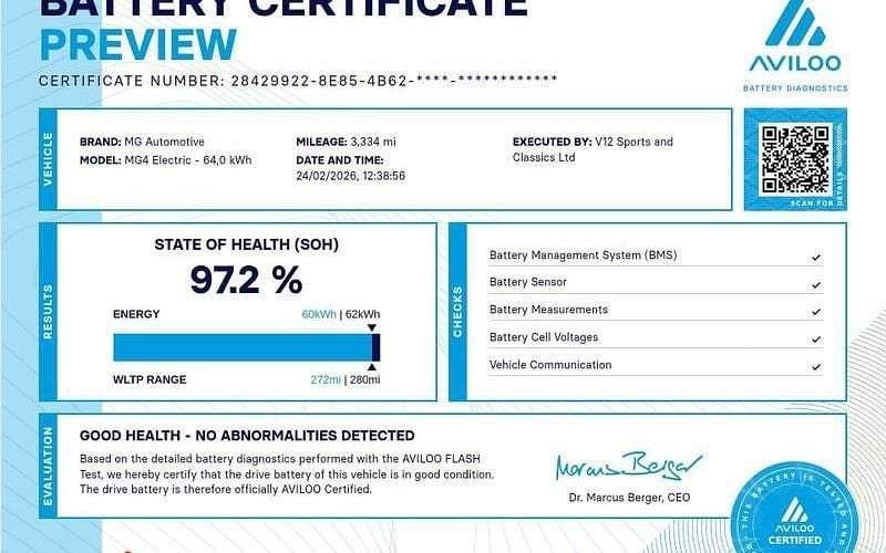 Used MG MG4 EV Trophy 150 kW (204 HP) 2025 Hatchback