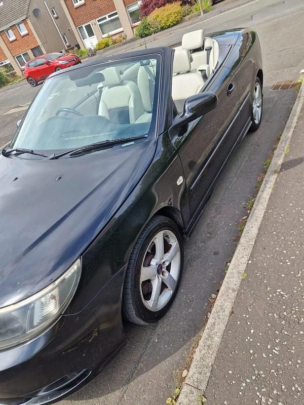 Black Used 2008 Saab 9-3 Cabriolet Linear Cabriolet | £1,750 (Good price) - Image 1/4