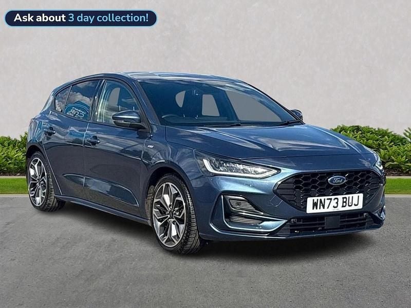 Blue Used 2023 Ford Focus ST-Line X Hatchback | £14,150 (Fair price) - Image 1/4