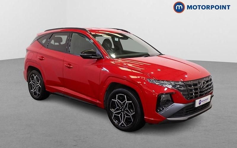 Red Used 2023 Hyundai Tucson N Line SUV | £25,399 (Fair price) - Image 1/4