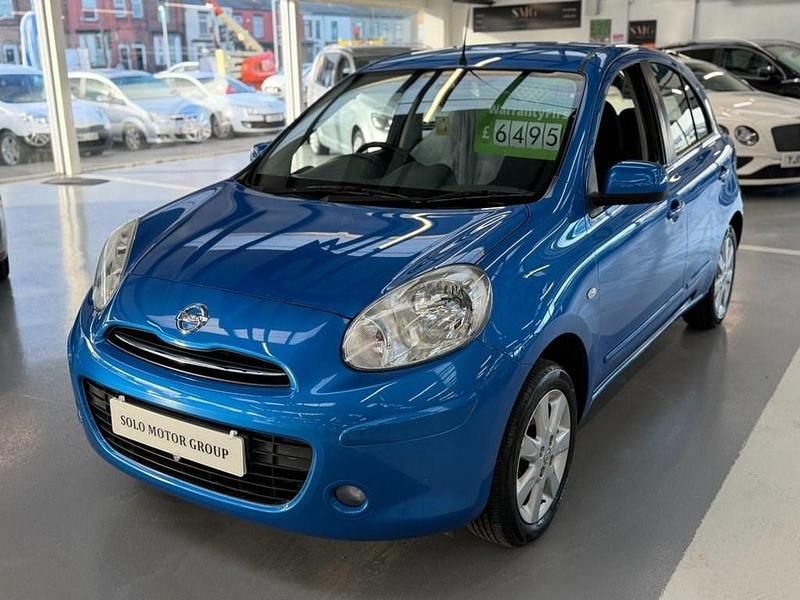 Begagnad Nissan Micra Acenta 2011 Blå Halvkombi