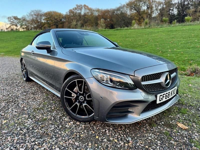 Used Mercedes C200 AMG line 2018 Grey Cabriolet