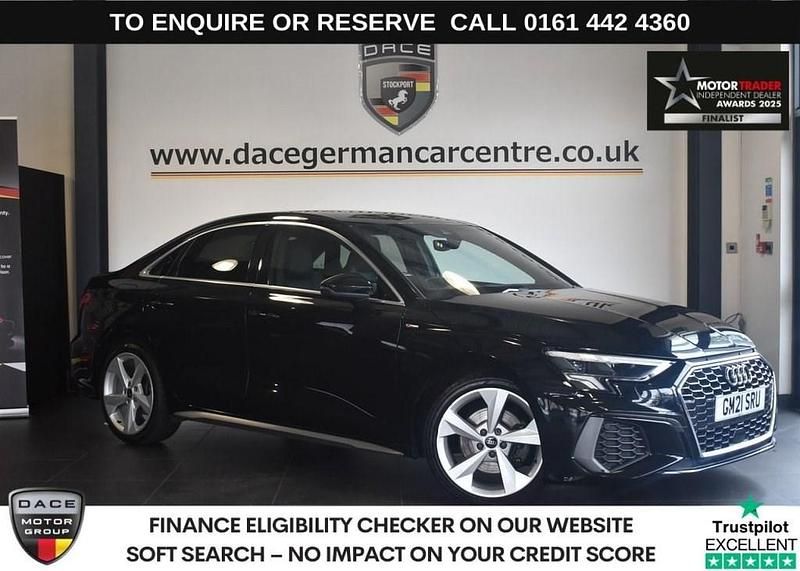 Black Used 2021 Audi A3 S-Line Sedan | £19,470 (Fair price) - Image 1/4