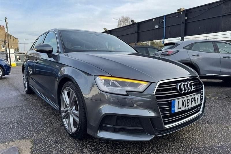 Used Audi A3 S-Line 150 HP (110 kW) 2018 Grey Sedan