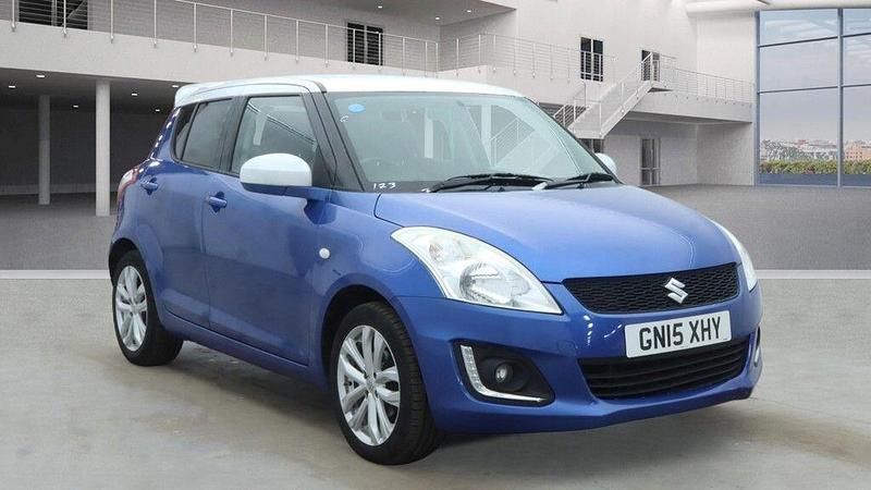 Used Suzuki Swift SZ-L 94 HP (69 kW) 2015 Blue/white Hatchback