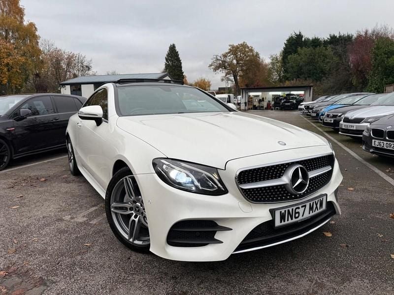Used Mercedes E220 AMG Line Premium 194 HP (142 kW) 2017 White Coupe
