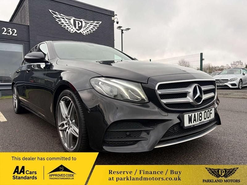 Black Used 2018 Mercedes E220 AMG line Sedan | £16,795 (Good price) - Image 1/4