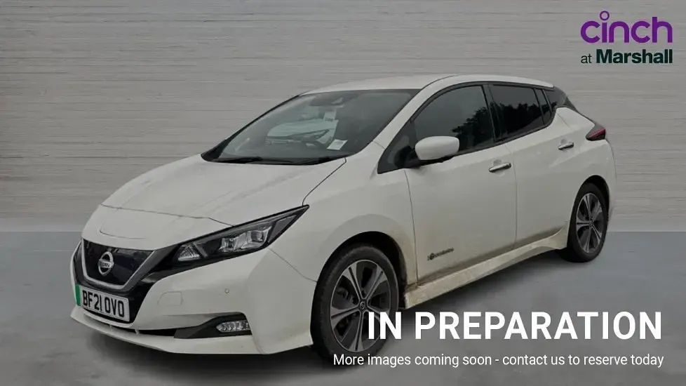 Used Nissan Leaf Tekna 110 kW (150 HP) 2021 White Hatchback