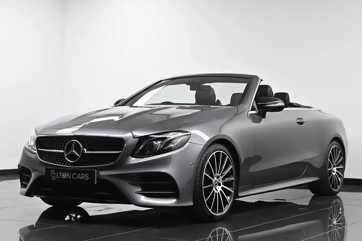 Used Mercedes E220 AMG line 194 HP (142 kW) 2019 Grey Cabriolet