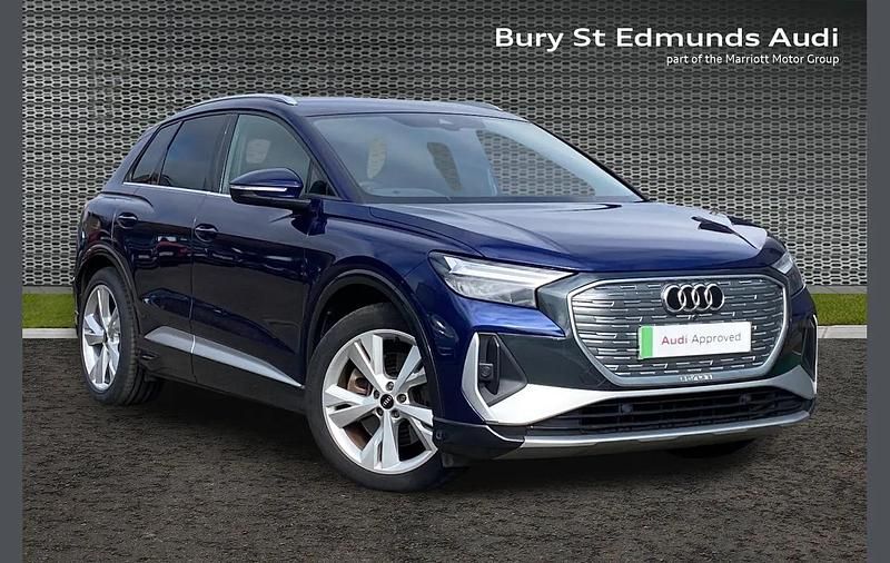 Used Audi Q4 e-tron S-Line 150 kW (204 HP) 2023 Blue SUV