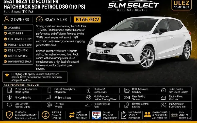 Used Seat Ibiza FR 110 HP (80 kW) 2017 Hatchback