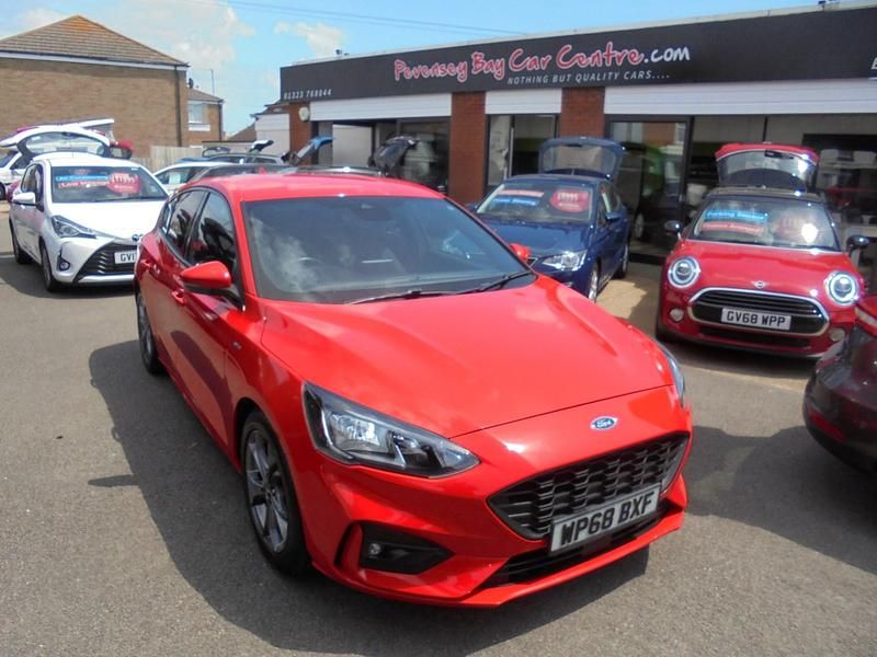 Red Used 2018 Ford Focus ST-Line Hatchback | £11,995 (A bit pricey) - Image 1/4