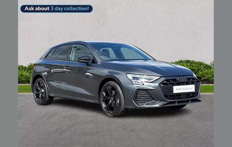 Grey Used 2025 Audi A3 e-tron Black Edition Hatchback | £37,987 - Image 1/4