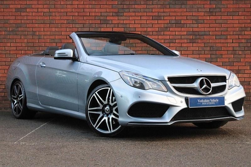 Silver Used 2015 Mercedes E220 AMG line Cabriolet | £10,250 (Fair price) - Image 1/4