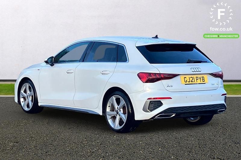 Used Audi A3 S-Line 2021 White Hatchback
