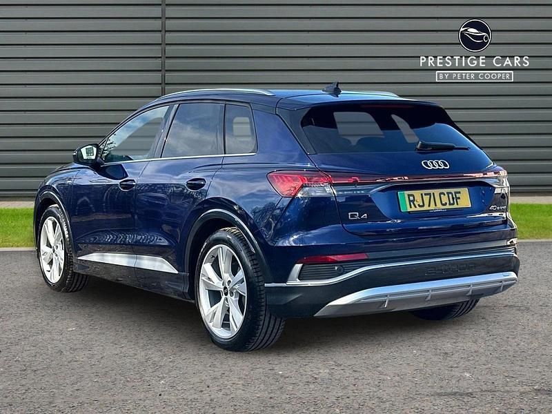 Used Audi Q4 e-tron S-Line 150 kW (204 HP) 2022 Blue SUV