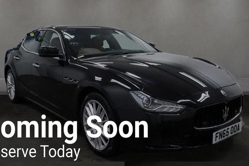 Black Used 2015 Maserati Ghibli Sedan | £12,790 (Fair price) - Image 1/1