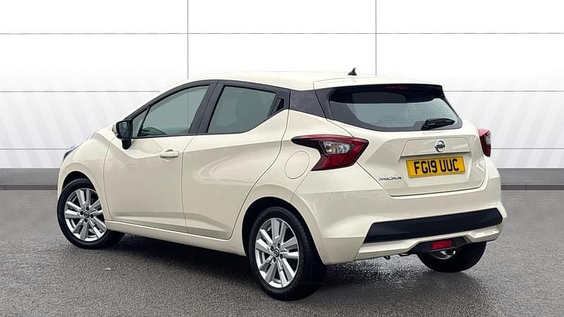 Used Nissan Micra Acenta 101 HP (74 kW) 2019 White Hatchback