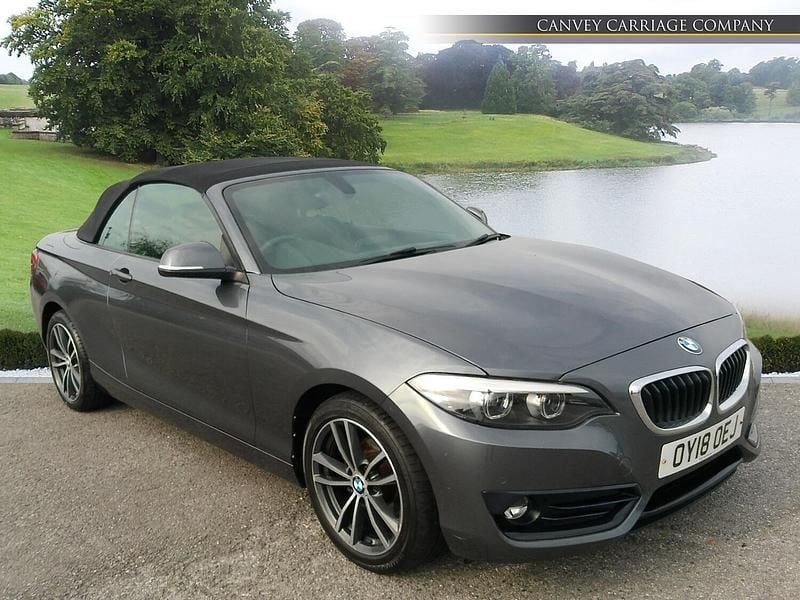 Grey Used 2018 BMW 218 Sport Line Cabriolet | £11,700 (Fair price) - Image 1/4