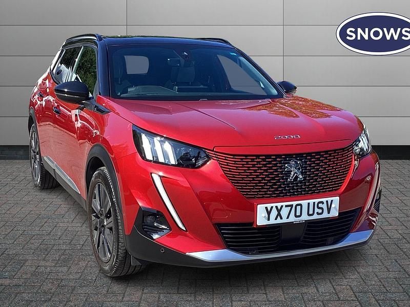 Red Used 2020 Peugeot e-2008 GT SUV | £13,620 (Fair price) - Image 1/4