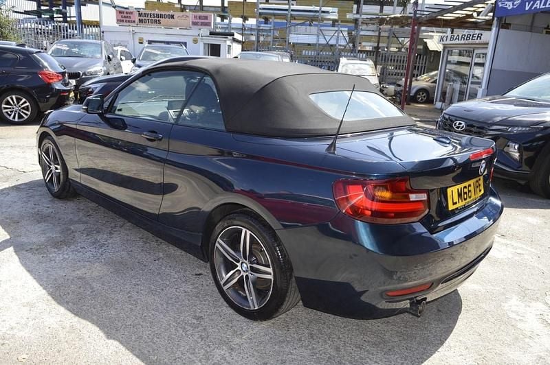 Used BMW 218 Sport Line 2016 Blue Cabriolet