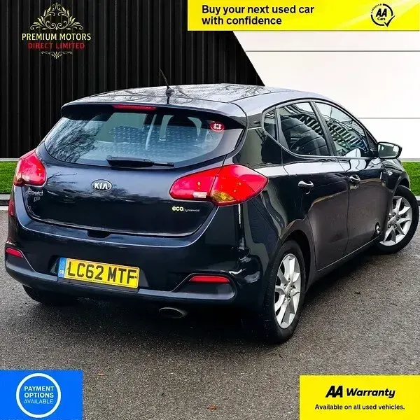Used Kia Ceed 98 HP (72 kW) 2012 Black Hatchback