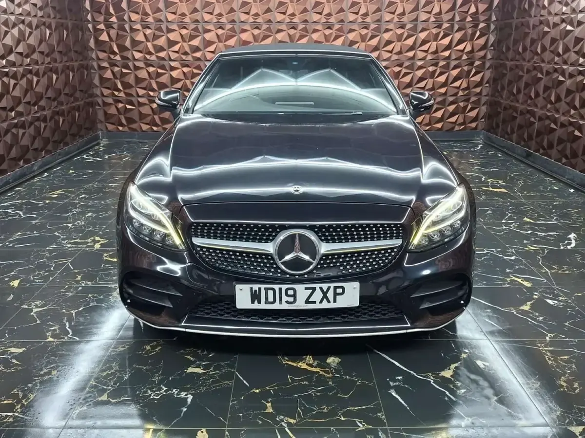 Used Mercedes C200 AMG line 2019 Black Cabriolet