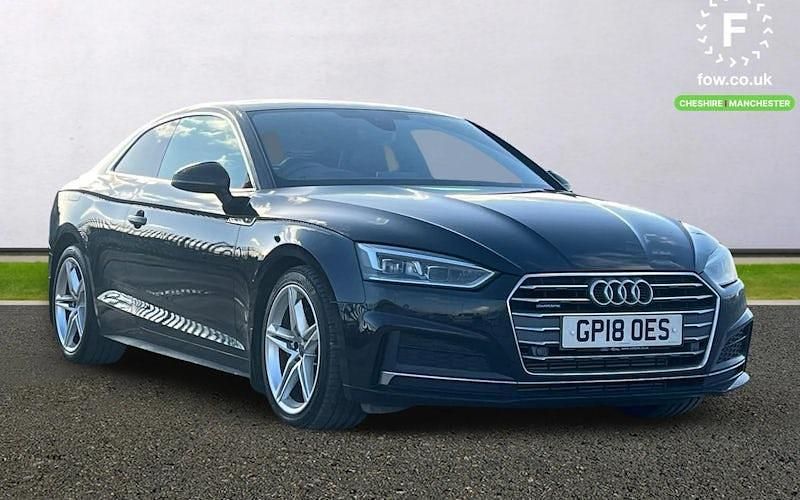 Black Used 2018 Audi A5 Comfort Coupe | £17,199 (Fair price) - Image 1/4