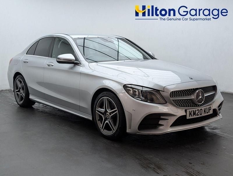 Silver Used 2020 Mercedes C220 AMG line Sedan | £18,850 (Good price) - Image 1/4