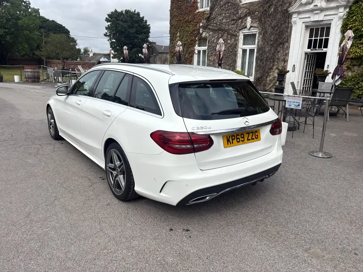 Used Mercedes C220 AMG Line Premium 2019 White Estate