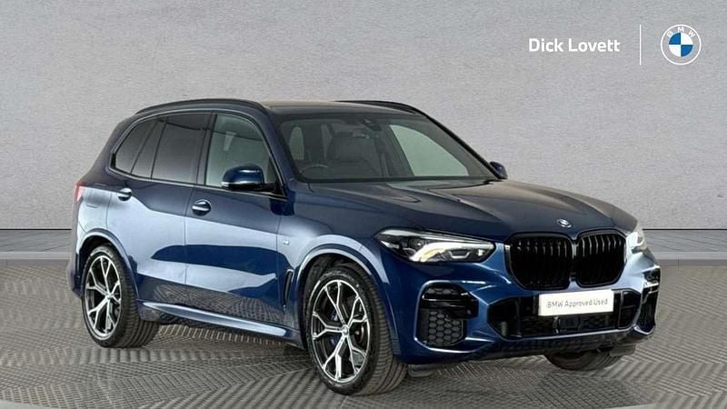 Blue Used 2022 BMW X5 M Sport SUV | £52,000 (Fair price) - Image 1/4