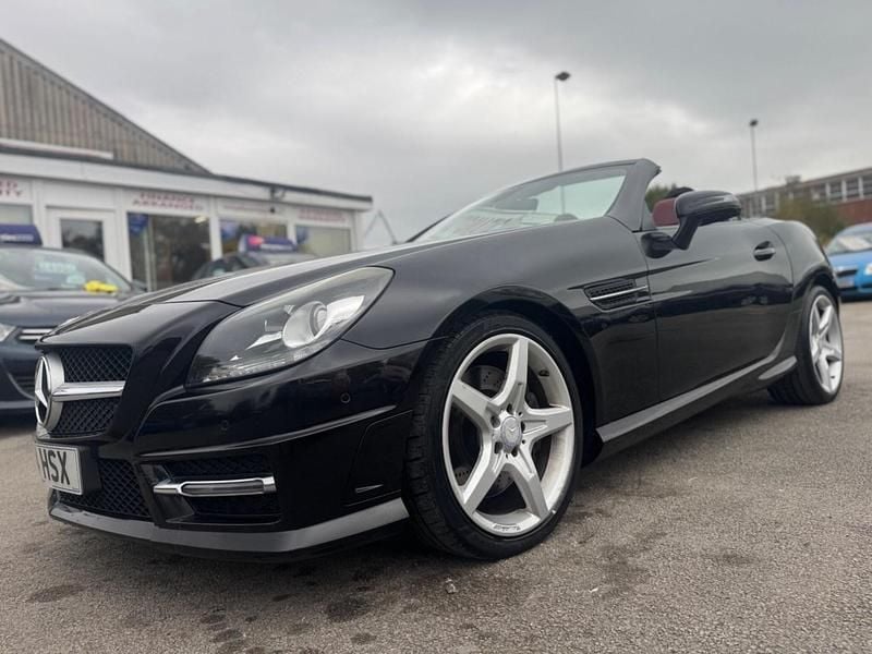 Black Used 2014 Mercedes SLK250 AMG Cabriolet | £9,995 (Fair price) - Image 1/3