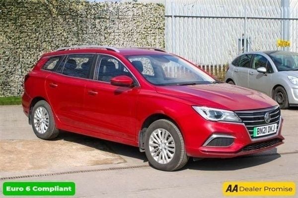 Red Used 2021 MG MG5 EV Exclusive Estate | £11,299 (Fair price) - Image 1/4