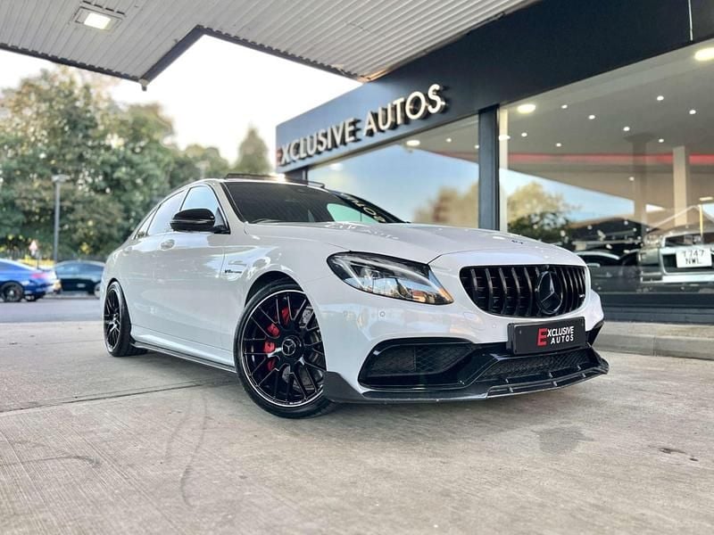 White Used 2017 Mercedes C63 AMG Premium Sedan | £27,950 (Fair price) - Image 1/4