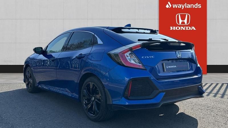 Used Honda Civic EX 129 HP (94 kW) 2017 Blue Hatchback