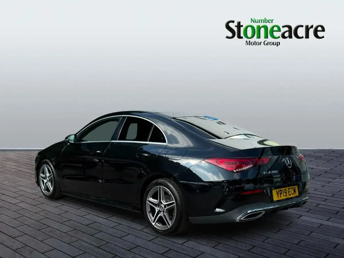 Used Mercedes CLA180 AMG line 136 HP (100 kW) 2019 Black Coupe