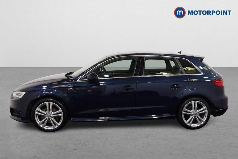 Used Audi A3 S-Line 2019 Blue Sedan